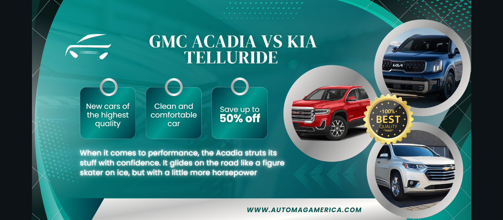 GMC Acadia vs Kia Telluride Detail Review Automagamerica